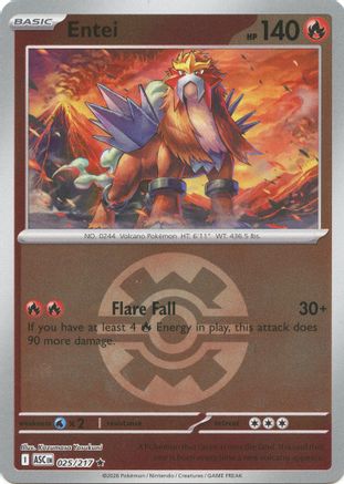 Entei (Quick Ball) (025/null) - Reverse Holofoil [ME Ascended Heroes] - ME: Ascended Heroes - Card Brawlers | Quebec | Canada |