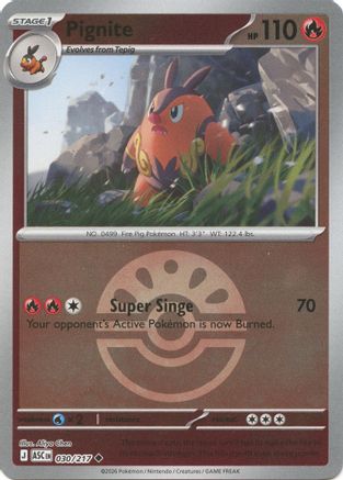 Pignite (Friend Ball) (030/null) - Reverse Holofoil [ME Ascended Heroes] - ME: Ascended Heroes - Card Brawlers | Quebec | Canada |