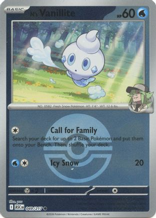 N's Vanillite (Poke Ball) (049/null) - Reverse Holofoil [ME Ascended Heroes] - ME: Ascended Heroes - Card Brawlers | Quebec | Canada |