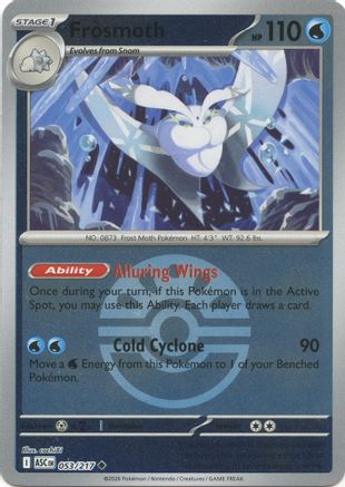 Frosmoth (Friend Ball) (053/null) - Reverse Holofoil [ME Ascended Heroes] - ME: Ascended Heroes - Card Brawlers | Quebec | Canada |