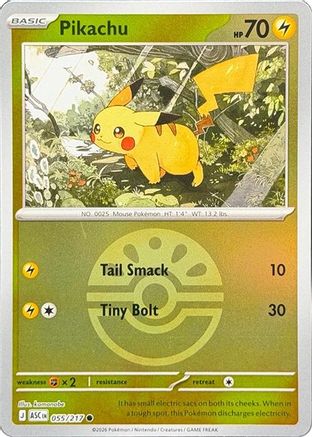 Pikachu (Friend Ball) (055/null) - Reverse Holofoil [ME Ascended Heroes] - ME: Ascended Heroes - Card Brawlers | Quebec | Canada |