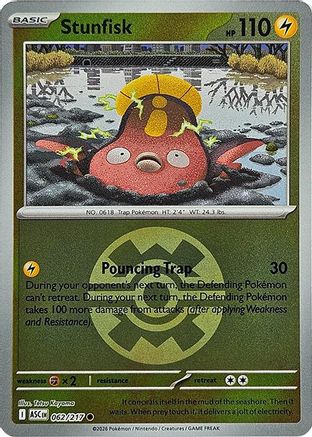 Stunfisk (Quick Ball) (062/null) - Reverse Holofoil [ME Ascended Heroes] - ME: Ascended Heroes - Card Brawlers | Quebec | Canada |