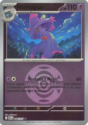 Mismagius (Dusk Ball) (086/null) - Reverse Holofoil [ME Ascended Heroes] - ME: Ascended Heroes - Card Brawlers | Quebec | Canada |