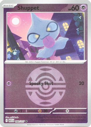 Shuppet (Dusk Ball) (090/null) - Reverse Holofoil [ME Ascended Heroes] - ME: Ascended Heroes - Card Brawlers | Quebec | Canada |