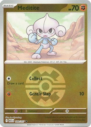 Meditite (Quick Ball) (103/null) - Reverse Holofoil [ME Ascended Heroes]