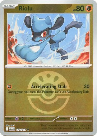Riolu (Friend Ball) (112/null) - Reverse Holofoil [ME Ascended Heroes] - ME: Ascended Heroes - Card Brawlers | Quebec | Canada |