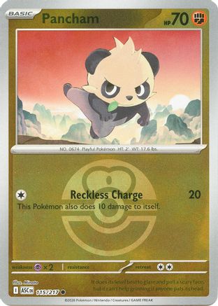 Pancham (Love Ball) (115/null) - Reverse Holofoil [ME Ascended Heroes] - ME: Ascended Heroes - Card Brawlers | Quebec | Canada |