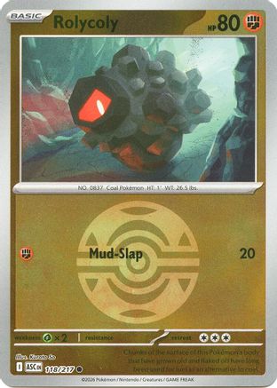 Rolycoly (Dusk Ball) (118/null) - Reverse Holofoil [ME Ascended Heroes] - ME: Ascended Heroes - Card Brawlers | Quebec | Canada |