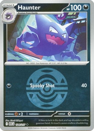 Haunter (Dusk Ball) (124/null) - Reverse Holofoil [ME Ascended Heroes] - ME: Ascended Heroes - Card Brawlers | Quebec | Canada |