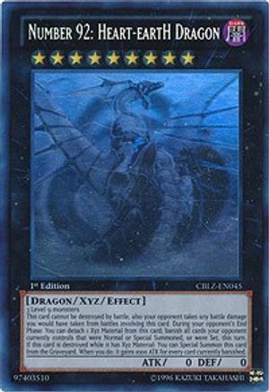 Number 92: Heart-eartH Dragon [CBLZ-EN045] Ghost Rare - Yu-Gi-Oh! - Card Brawlers | Quebec | Canada |