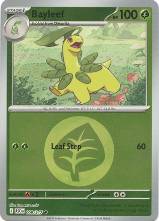 Bayleef (Energy Symbol Pattern) (009/null) - Reverse Holofoil [ME Ascended Heroes] - ME: Ascended Heroes - Card Brawlers | Quebec | Canada |