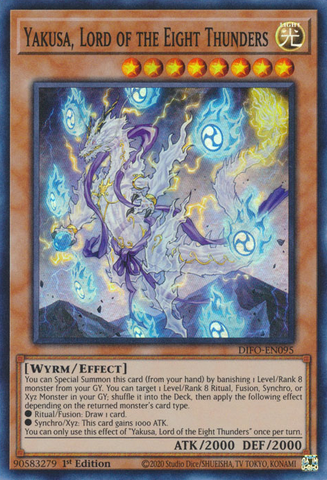 Yakusa, Lord of the Eight Thunders [DIFO-EN095] Super Rare - Yu-Gi-Oh! - Card Brawlers | Quebec | Canada |