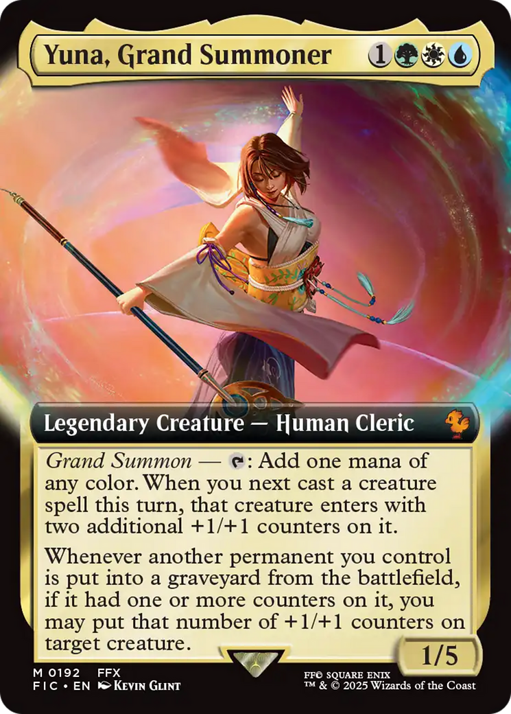 Yuna, Grand Summoner (Extended Art) [FINAL FANTASY Commander] - Magic: The Gathering - Card Brawlers | Quebec | Canada |