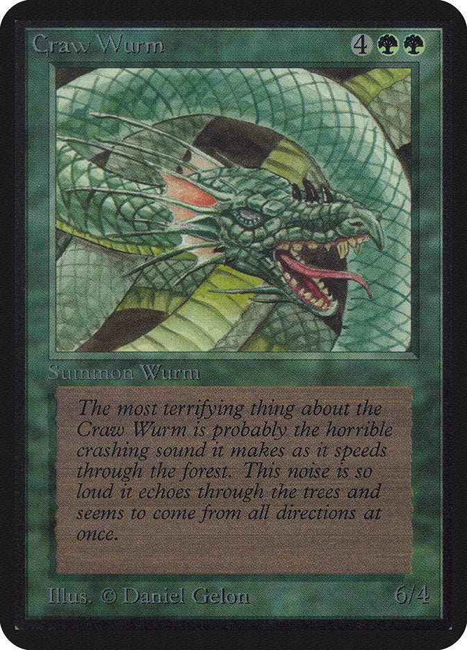 Craw Wurm [Alpha Edition] - Magic: The Gathering - Card Brawlers | Quebec | Canada |