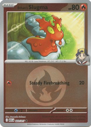 Ethan's Slugma (Energy Symbol Pattern) (023/null) - Reverse Holofoil [ME Ascended Heroes] - ME: Ascended Heroes - Card Brawlers | Quebec | Canada |