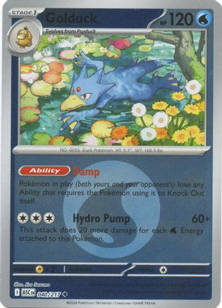 Golduck (Energy Symbol Pattern) (040/null) - Reverse Holofoil [ME Ascended Heroes] - ME: Ascended Heroes - Card Brawlers | Quebec | Canada |