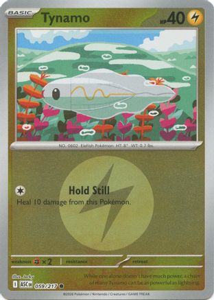 Tynamo (Energy Symbol Pattern) (059/null) - Reverse Holofoil [ME Ascended Heroes] - ME: Ascended Heroes - Card Brawlers | Quebec | Canada |