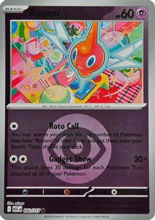Rotom (Energy Symbol Pattern) (092/null) - Reverse Holofoil [ME Ascended Heroes] - ME: Ascended Heroes - Card Brawlers | Quebec | Canada |