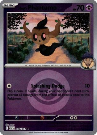 Hop's Phantump (Energy Symbol Pattern) (095/null) - Reverse Holofoil [ME Ascended Heroes] - ME: Ascended Heroes - Card Brawlers | Quebec | Canada |