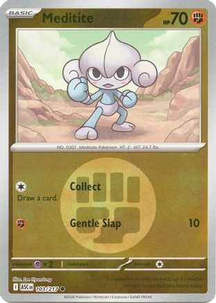 Meditite (Energy Symbol Pattern) (103/null) - Reverse Holofoil [ME Ascended Heroes] - ME: Ascended Heroes - Card Brawlers | Quebec | Canada |