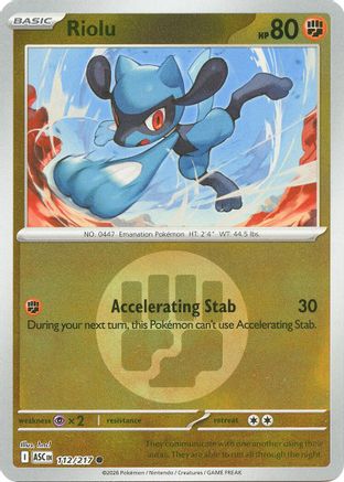 Riolu (Energy Symbol Pattern) (112/null) - Reverse Holofoil [ME Ascended Heroes] - ME: Ascended Heroes - Card Brawlers | Quebec | Canada |