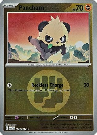 Pancham (Energy Symbol Pattern) (115/null) - Reverse Holofoil [ME Ascended Heroes] - ME: Ascended Heroes - Card Brawlers | Quebec | Canada |