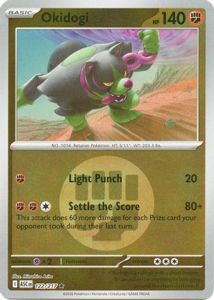 Okidogi (Energy Symbol Pattern) (122/null) - Reverse Holofoil [ME Ascended Heroes] - ME: Ascended Heroes - Card Brawlers | Quebec | Canada |