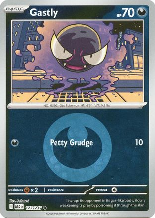 Gastly (Energy Symbol Pattern) (123/null) - Reverse Holofoil [ME Ascended Heroes] - ME: Ascended Heroes - Card Brawlers | Quebec | Canada |