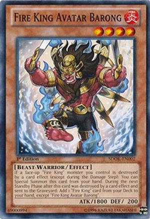 Fire King Avatar Barong [SDOK-EN002] Common - Yu-Gi-Oh! - Card Brawlers | Quebec | Canada |