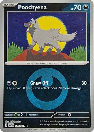 Poochyena (Energy Symbol Pattern) (128/null) - Reverse Holofoil [ME Ascended Heroes] - ME: Ascended Heroes - Card Brawlers | Quebec | Canada |