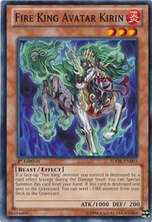 Fire King Avatar Kirin [SDOK-EN003] Common - Yu-Gi-Oh! - Card Brawlers | Quebec | Canada |
