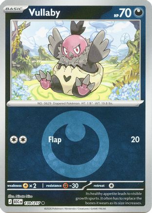 Vullaby (Energy Symbol Pattern) (138/null) - Reverse Holofoil [ME Ascended Heroes] - ME: Ascended Heroes - Card Brawlers | Quebec | Canada |