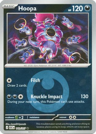 Hoopa (Energy Symbol Pattern) (141/null) - Reverse Holofoil [ME Ascended Heroes] - ME: Ascended Heroes - Card Brawlers | Quebec | Canada |