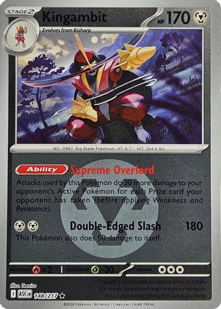 Kingambit (Energy Symbol Pattern) (148/null) - Reverse Holofoil [ME Ascended Heroes] - ME: Ascended Heroes - Card Brawlers | Quebec | Canada |