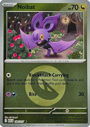 Noibat (Energy Symbol Pattern) (156/null) - Reverse Holofoil [ME Ascended Heroes] - ME: Ascended Heroes - Card Brawlers | Quebec | Canada |