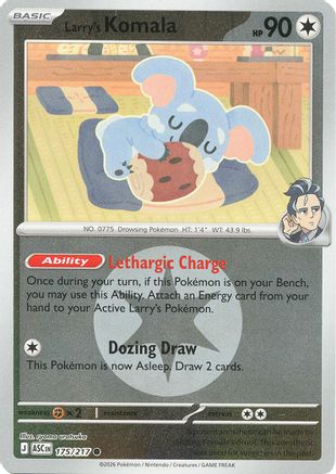 Larry's Komala (Energy Symbol Pattern) (175/null) - Reverse Holofoil [ME Ascended Heroes] - ME: Ascended Heroes - Card Brawlers | Quebec | Canada |