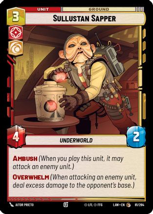 Sullustan Sapper (81/264) - A Lawless Time - A Lawless Time - Card Brawlers | Quebec | Canada |