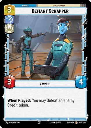 Defiant Scrapper (106/264) - A Lawless Time - A Lawless Time - Card Brawlers | Quebec | Canada |