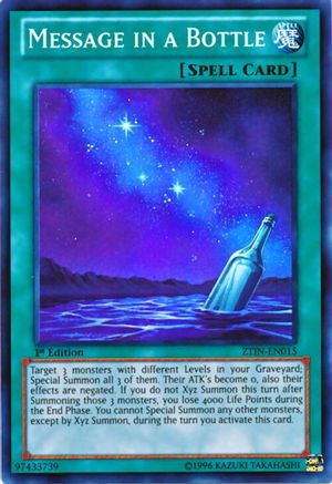 Message in a Bottle [ZTIN-EN015] Super Rare - Yu-Gi-Oh! - Card Brawlers | Quebec | Canada |