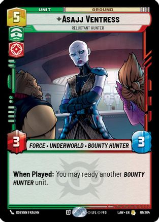Asajj Ventress - Reluctant Hunter (61/264) - A Lawless Time - A Lawless Time - Card Brawlers | Quebec | Canada |