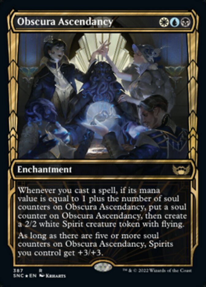 Obscura Ascendancy (Showcase Golden Age Gilded Foil) [Streets of New Capenna] - Magic: The Gathering - Card Brawlers | Quebec | Canada |