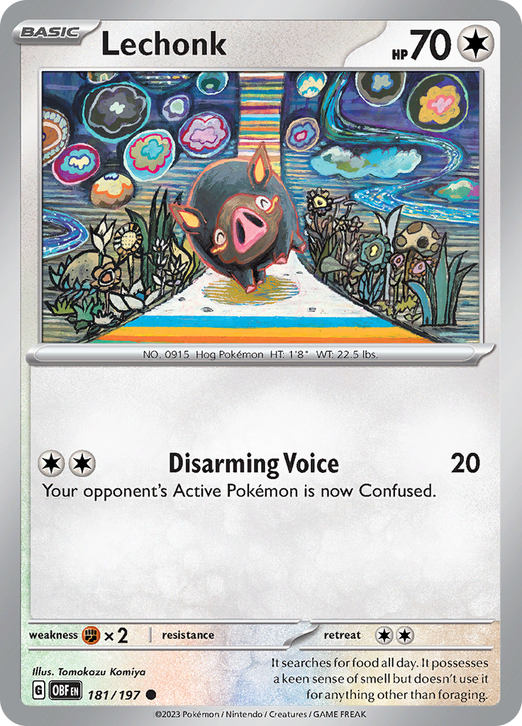 Lechonk (181/197) [Scarlet & Violet: Obsidian Flames] - Pokémon - Card Brawlers | Quebec | Canada |