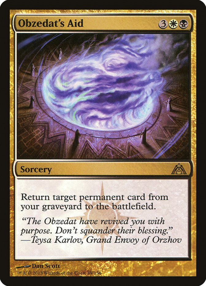Obzedat's Aid [Dragon's Maze] - Magic: The Gathering - Card Brawlers | Quebec | Canada |