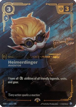 Heimerdinger - Inventor (111a/298) - Riftbound Promotional Cards Foil - Riftbound Promotional Cards - Card Brawlers | Quebec | Canada |