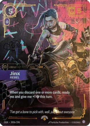 Jinx - Rebel (202/298) - Riftbound Promotional Cards Foil - Riftbound Promotional Cards - Card Brawlers | Quebec | Canada |