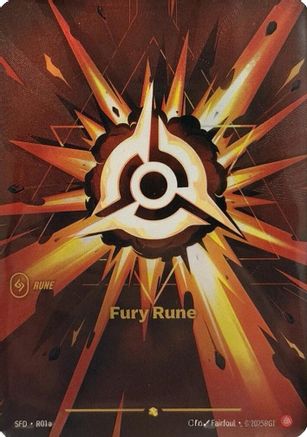 Fury Rune (Alternate Art) (R01a) - Spiritforged Foil - Spiritforged - Card Brawlers | Quebec | Canada |
