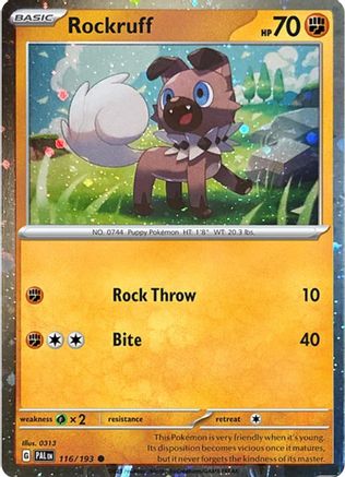 Rockruff (116/193) - Holofoil [Blister Exclusives]