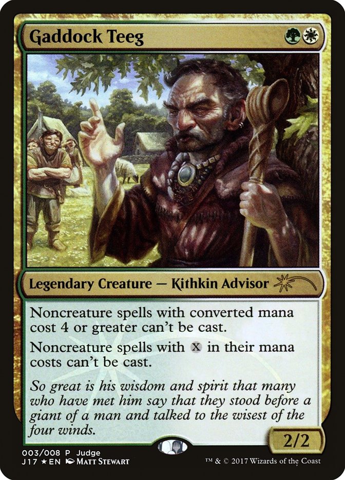 Gaddock Teeg [Judge Gift Cards 2017] - Magic: The Gathering - Card Brawlers | Quebec | Canada |