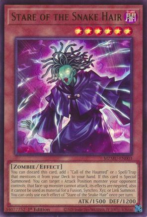 Stare of the Snake Hair [MZMU-EN003] Ultra Rare - Maze of Muertos - Card Brawlers | Quebec | Canada |