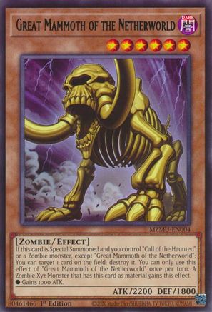 Great Mammoth of the Netherworld [MZMU-EN004] Rare - Maze of Muertos - Card Brawlers | Quebec | Canada |